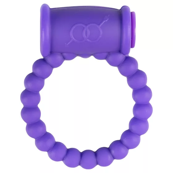 Easytoys - vibračný erekčný krúžok (fialový)
