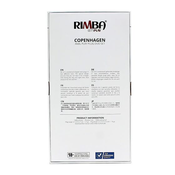 Rimba Copenhagen - análny kolík set - fialová (2 ks)