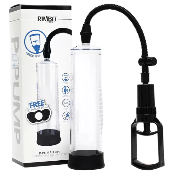 Rimba - pumpa na penis - dvojprstová - priehľadná