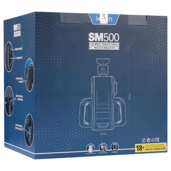 Leten SM 500 - automatický masturbátor s držiakom na telefón - čierny