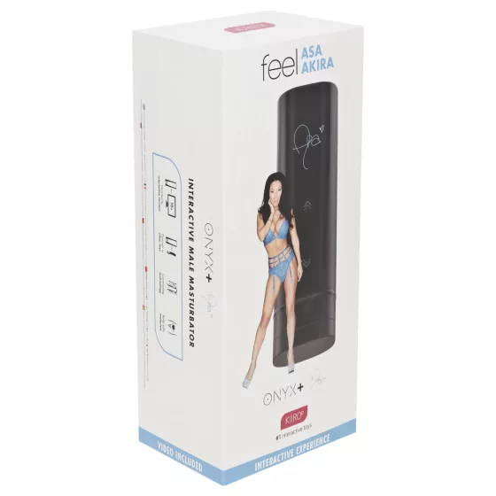 Kiiroo Onyx+ Asa Akira Experience - interaktívny masturbátor - čierny