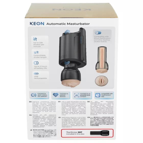 Kiiroo Keon Wifi automatický masturbátor príslušenstvo - čierny