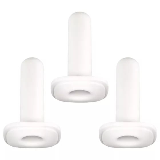 Kiiroo Onyx - masturbátor manžeta - tesné prevedenie - 3 ks biela