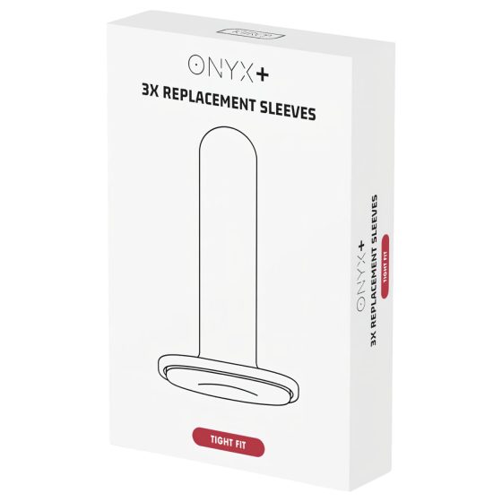 Kiiroo Onyx tesná manžeta - 3 ks (biela)