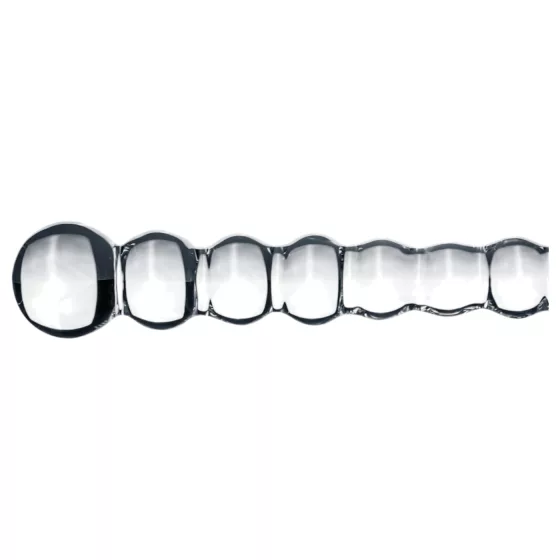 Gildo Glass No. 20 - sklenené dildo s výstupkami - priehľadné