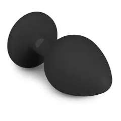   Easytoys - análny kolík s bielym kameňom - stredný - čierny