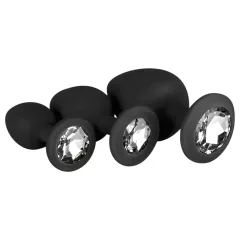 Easytoys - análny plug set - čierny