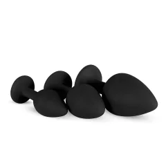 Easytoys - análny plug set - čierny