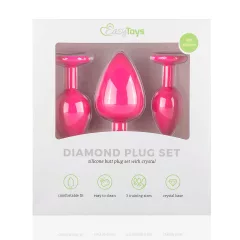 Easytoys - análny plug set - ružový