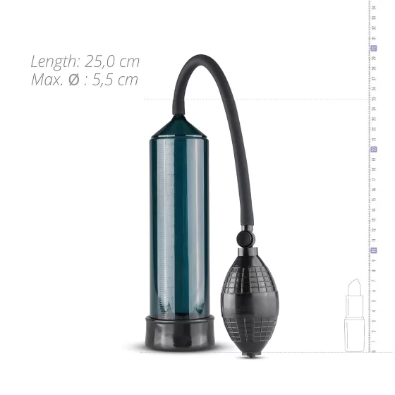 Easytoys - vákuová pumpa na penis - čierna
