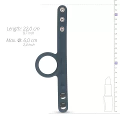   Boners - penis krúžok a krúžok na semenníky - silikón - sivý