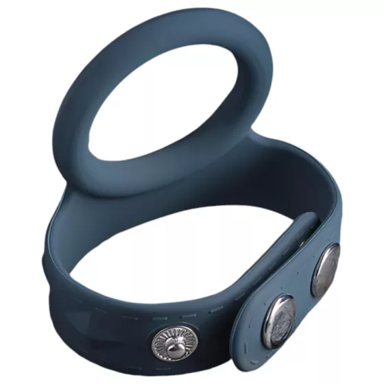 Boners - penis krúžok a krúžok na semenníky - silikón - sivý