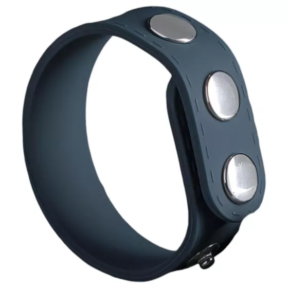 Boners - nastaviteľný erekčný krúžok na penis - L - silikón sivý