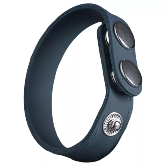 Boners - nastaviteľný erekčný krúžok na penis S/M - silikón sivý