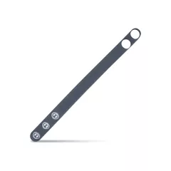   Boners - nastaviteľný erekčný krúžok na penis S/M - silikón sivý