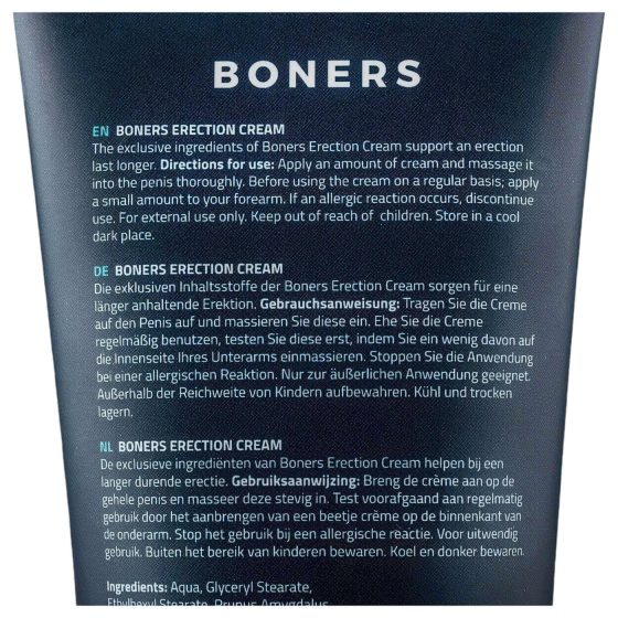 Boners Vzrušenie - stimulačný intímny krém pre mužov (100ml)