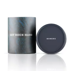 Boners - krúžok na penis a semenníky - silikón - sivý