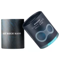 Boners - krúžok na penis a semenníky - silikón - sivý