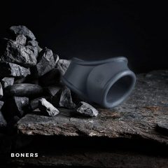   Boners Cocksling - krúžok na penis a krúžok na semenníky (sivý)