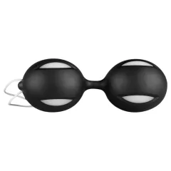   LoveBoxxx - sada na bondage s vibrátorom - čierna, 6-dielna