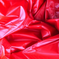 Easytoys - lesklé prestieradlo - červené (180 x 230 cm)