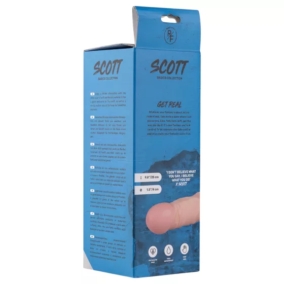 Real Fantasy Scott - realistický dildo - 25 cm - telová farba