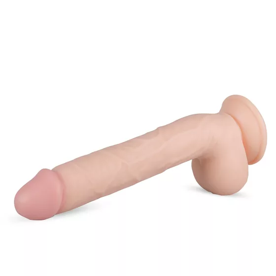 Real Fantasy Elvin - realistický dildo s semenníkmi - 28 cm - telová farba