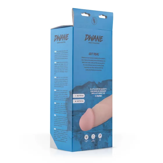 Real Fantasy Dwane - realistický dildo s semenníkmi - 31 cm - telová farba