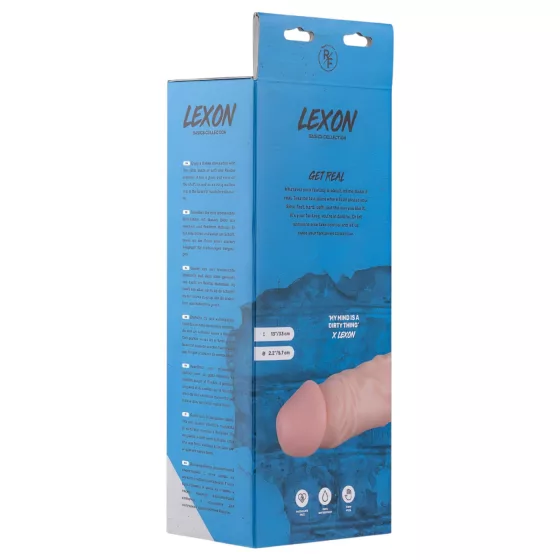 Real Fantasy Lexon - realistický dildo s semenníkmi - 33cm - telová farba