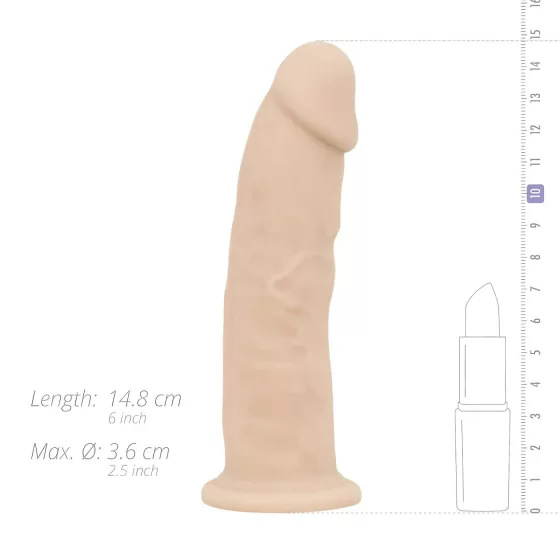 Real Fantasy Harris - realistický dildo - 15 cm - telová farba