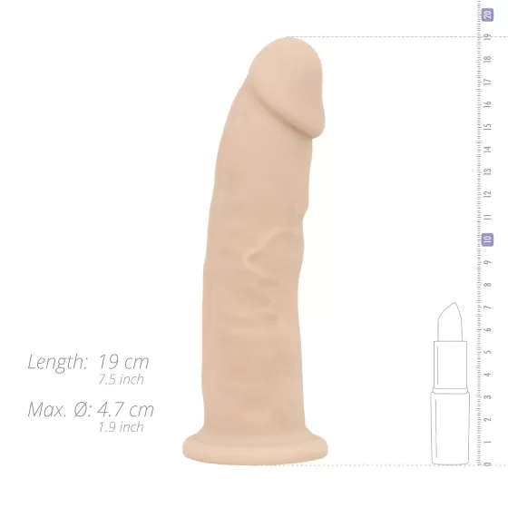 Real Fantasy Parker - realistický dildo - 19 cm - prírodná farba