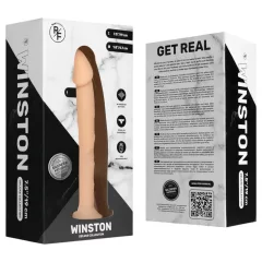   Real Fantasy Winston - vibrátor s prísavkou - realistický - 19 cm - naturálny