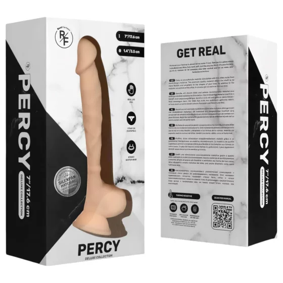 Real Fantasy Percy - realistický dildo - 18 cm - telová farba