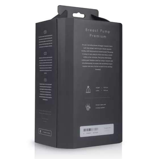 Saiz Premium - elektrická odsávačka na prsia - malá - priehľadná/čierna