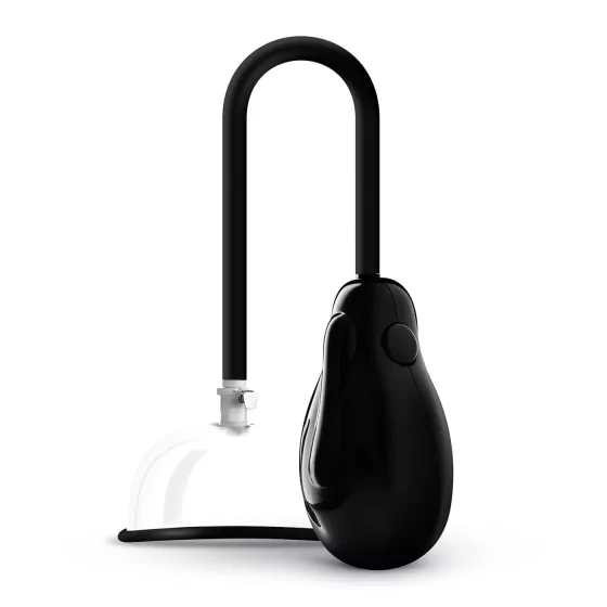 Saiz Premium - automatická vaginálna pumpa - priehľadná/čierna