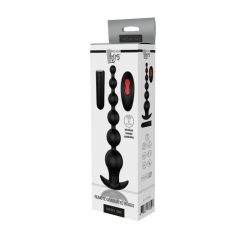   Cheeky Love - Nabíjateľný rádiový vibrátor s análnymi guličkami (čierny)