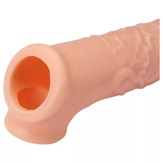 RealStuff Extender 6,5 - návlek na penis (prírodný, 17 cm)