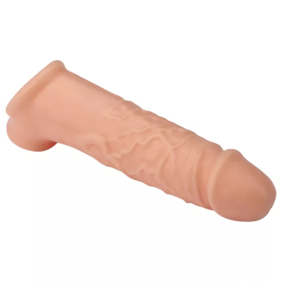 RealStuff Extender 6,5 - návlek na penis (prírodný, 17 cm)