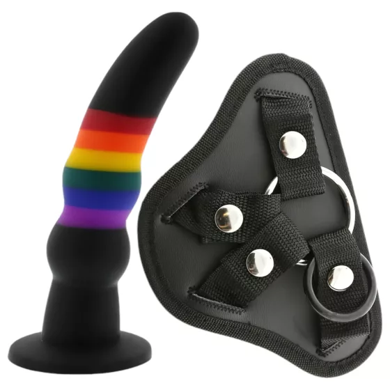 Colorful Love - nasadzovací dildo - farebné