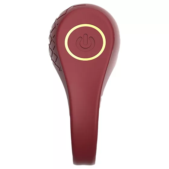 Dreamtoys Ivy - vibračný krúžok na penis - bordový