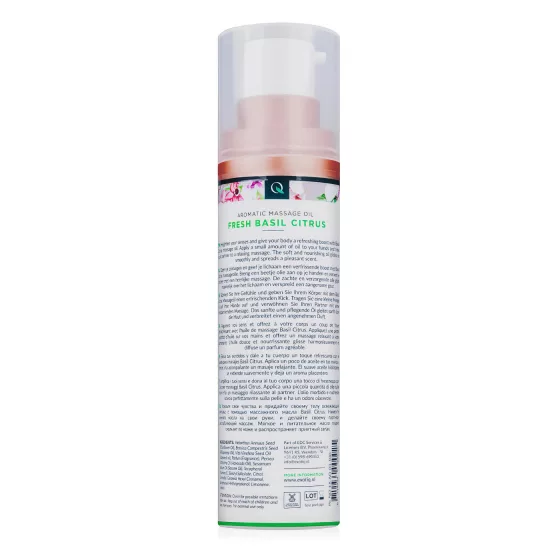 Exotiq - voňavý masážny olej - bazalka-citrón (100 ml)
