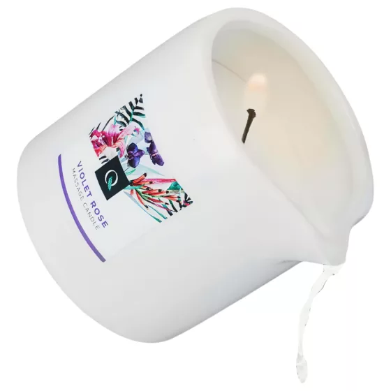 Exotiq - masážna sviečka - vôňa ruže - 200g