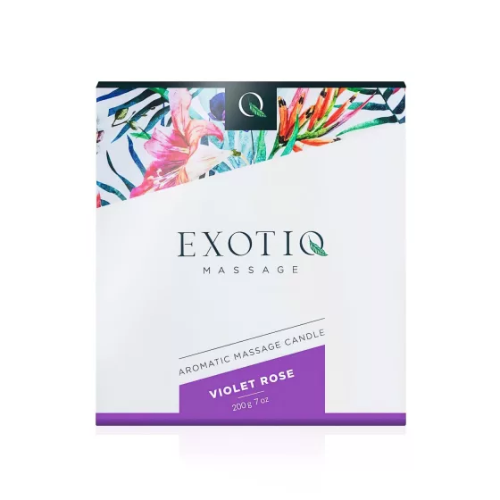 Exotiq - masážna sviečka - vôňa ruže - 200g