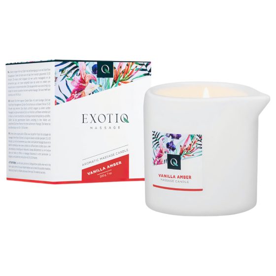 Exotiq masážna sviečka - vanilka a ambra (200g)