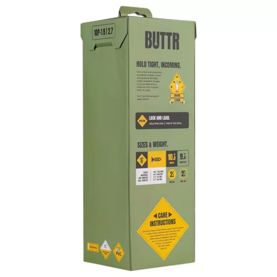 BUTTR - veľký dildo s prísavkou - čierny