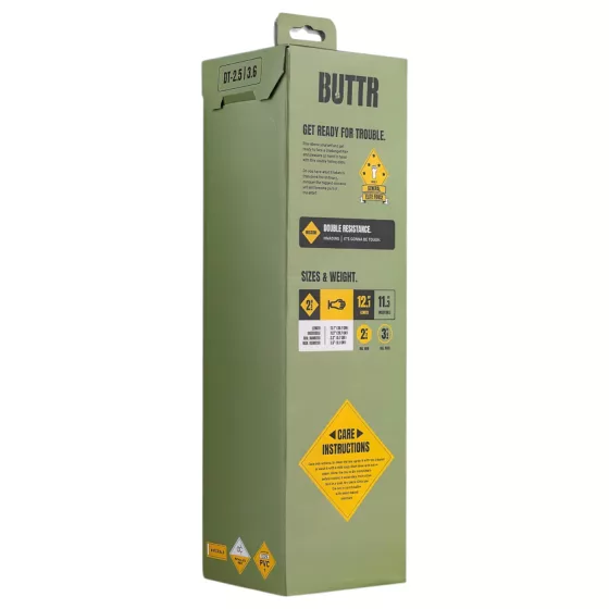 BUTTR - fisting dildo s prísavkou - čierny