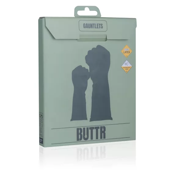 BUTTR - fisting rukavice - latex - čierne