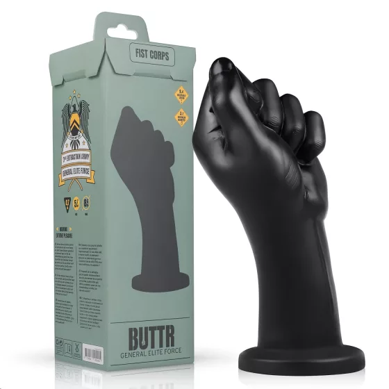 BUTTR - fisting dildo - čierny