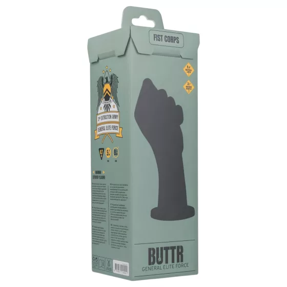 BUTTR - fisting dildo - čierny