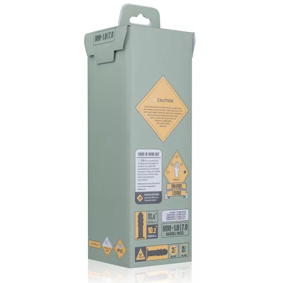 BUTTR Madbull Muzzl - realistický dildo s prísavkou - čierny